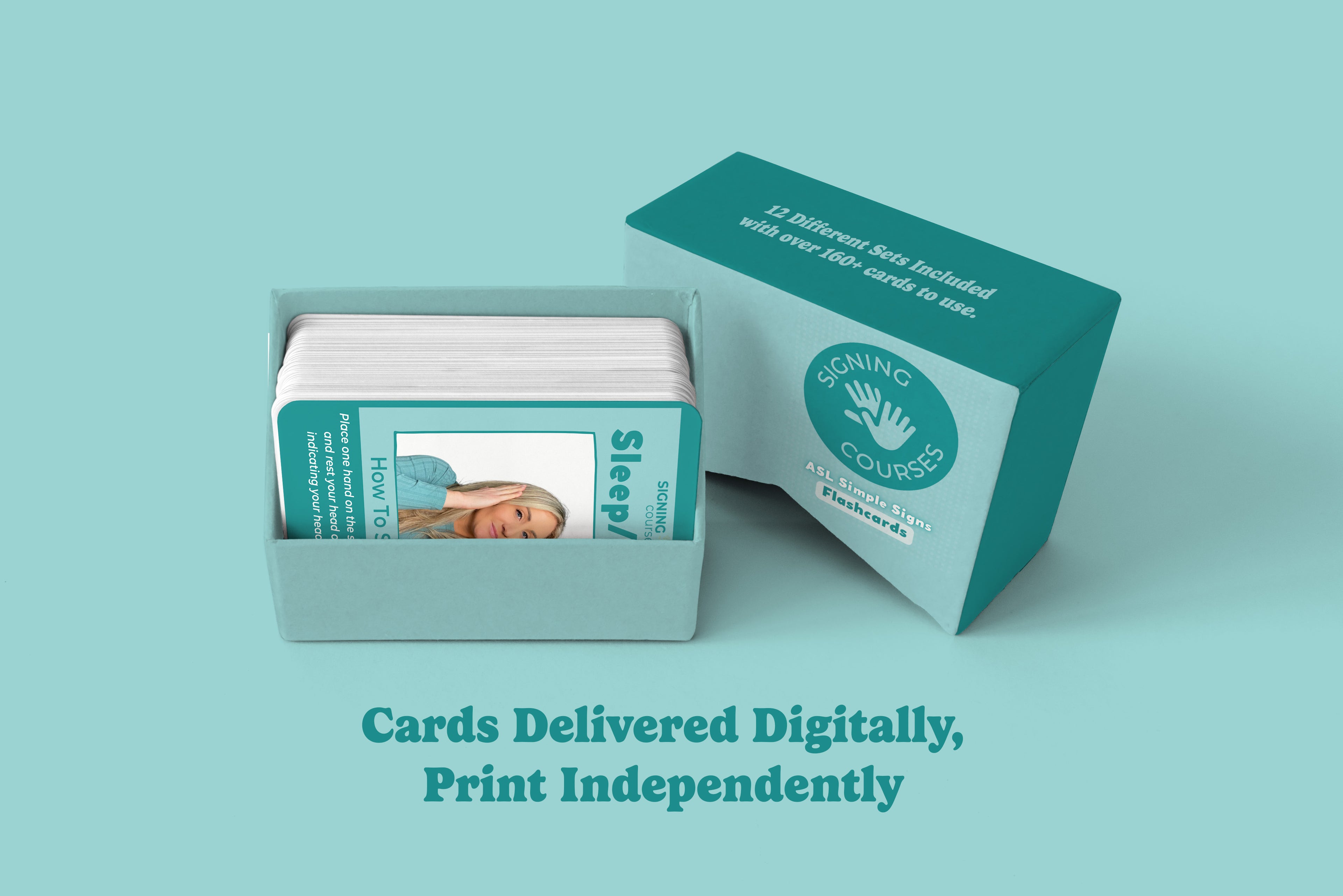 Simple Signing Flashcard Mega Set (Digital Download – 12 Sets Included)