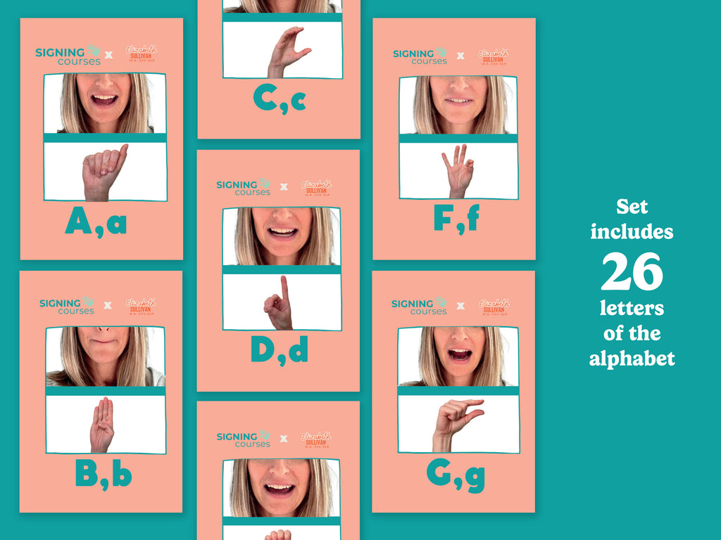 ASL Speech & Language Alphabet Cards