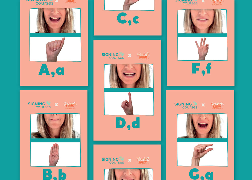 ASL Speech & Language Alphabet Cards