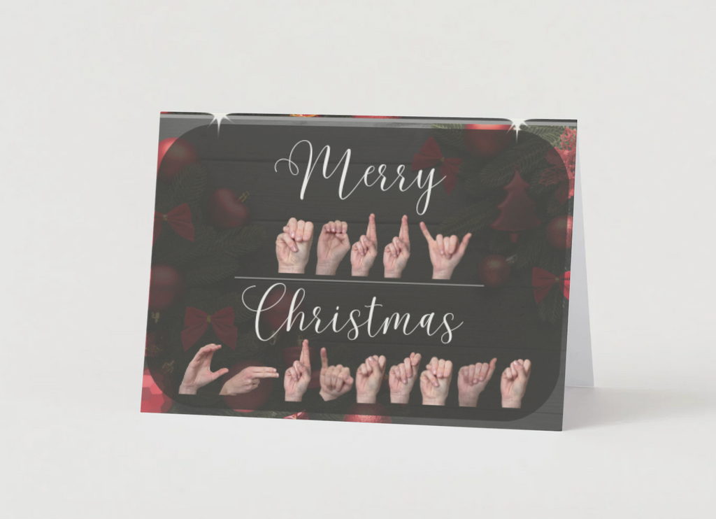 Christmas Card with ASL