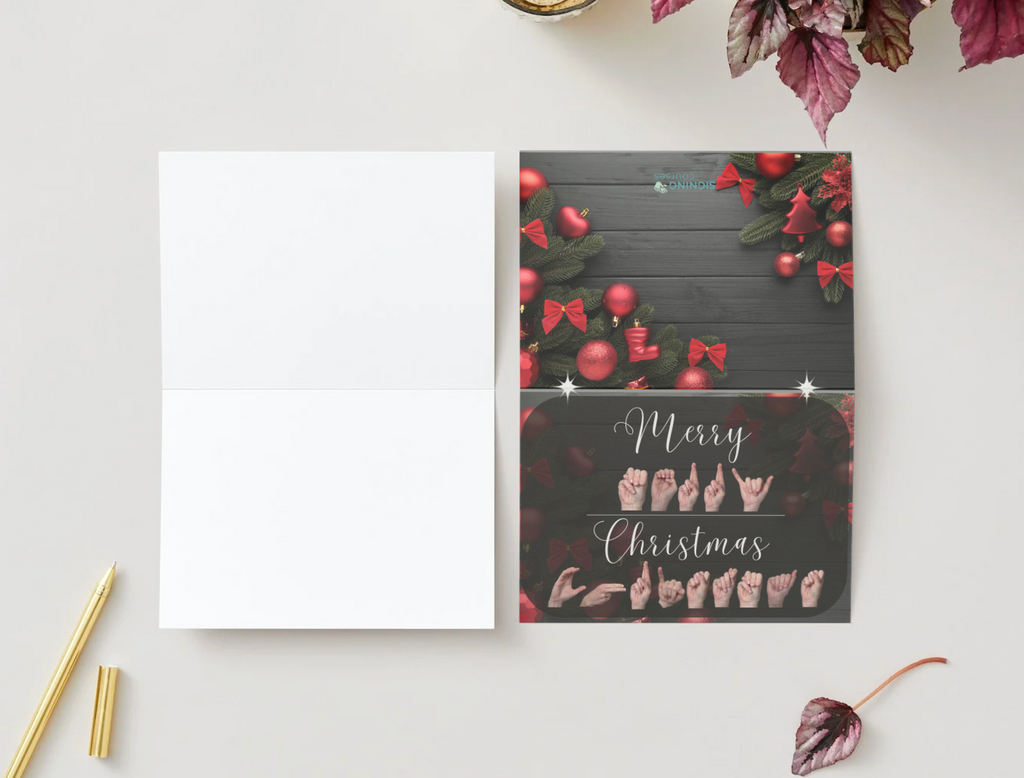 Christmas Card with ASL