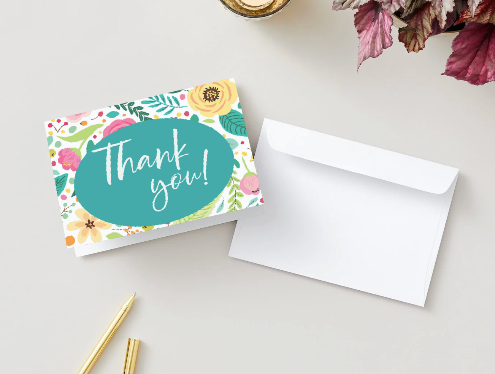 Digital Download Thank You Card with ASL