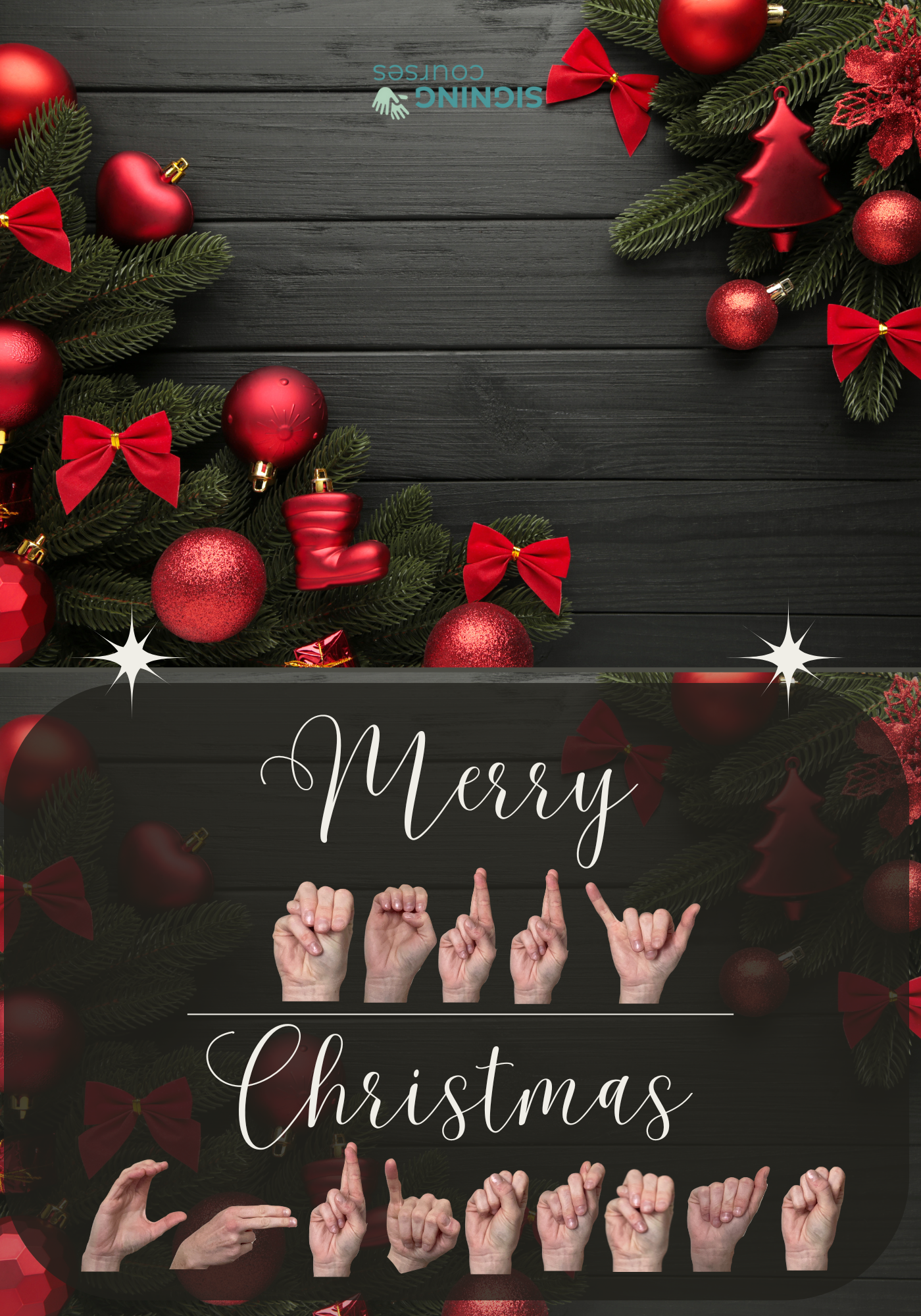Christmas Card with ASL